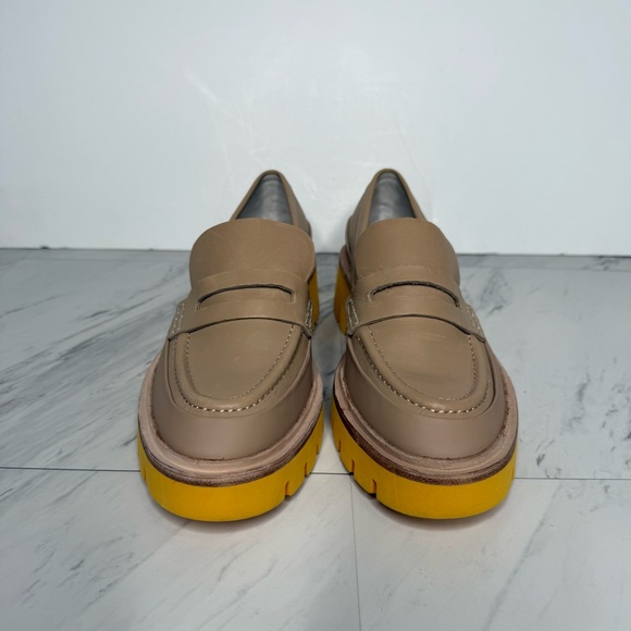 Oncept Seoul Oak Citrus Orange Lug Sole Loafer 8 1/2 - Picture 2 of 14